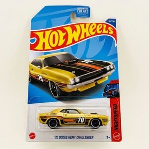 Mattel Hot Wheels '70 Dodge HEMI Challenger - Yellow and Black